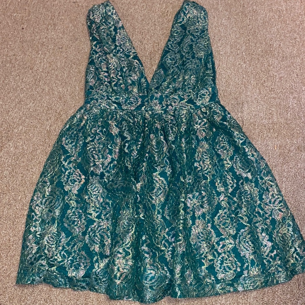 Lulus Gorgeous Green Dress Size Small